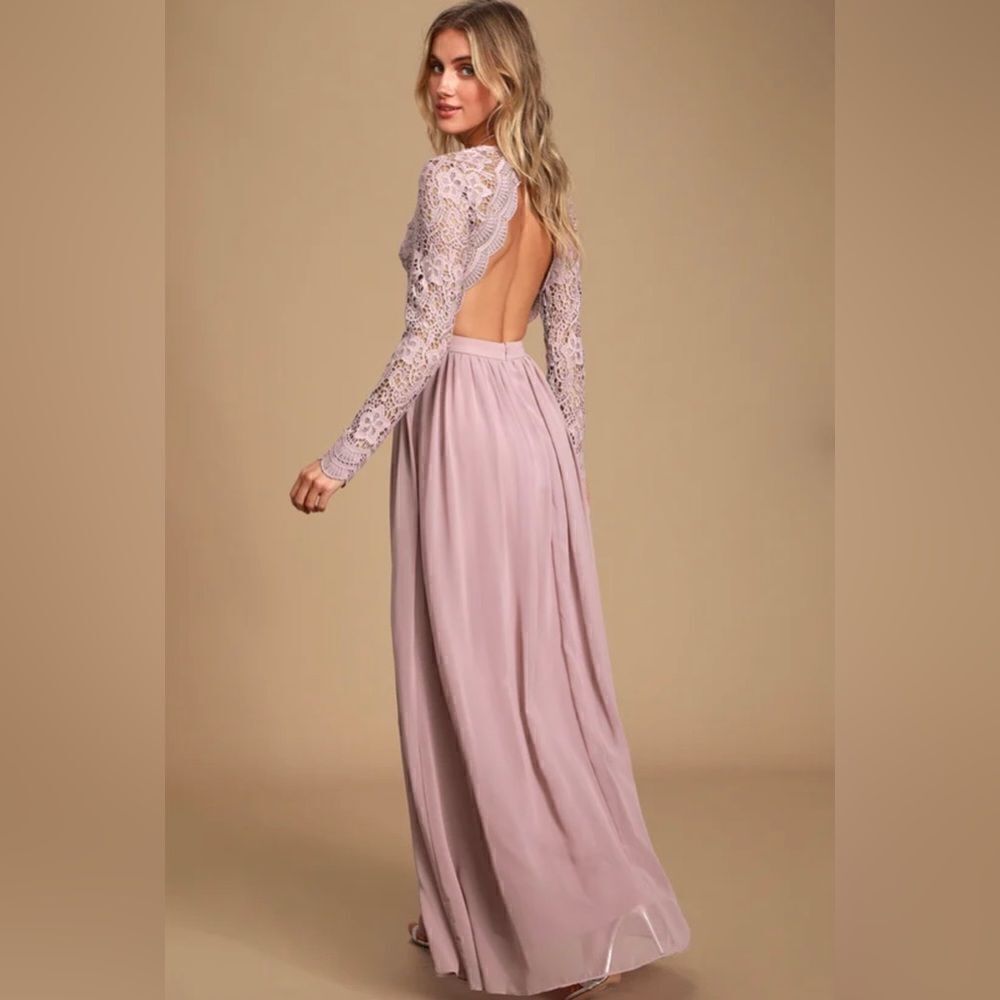 🌞 Lulus Awaken My Love Lavender Lace Maxi Dress